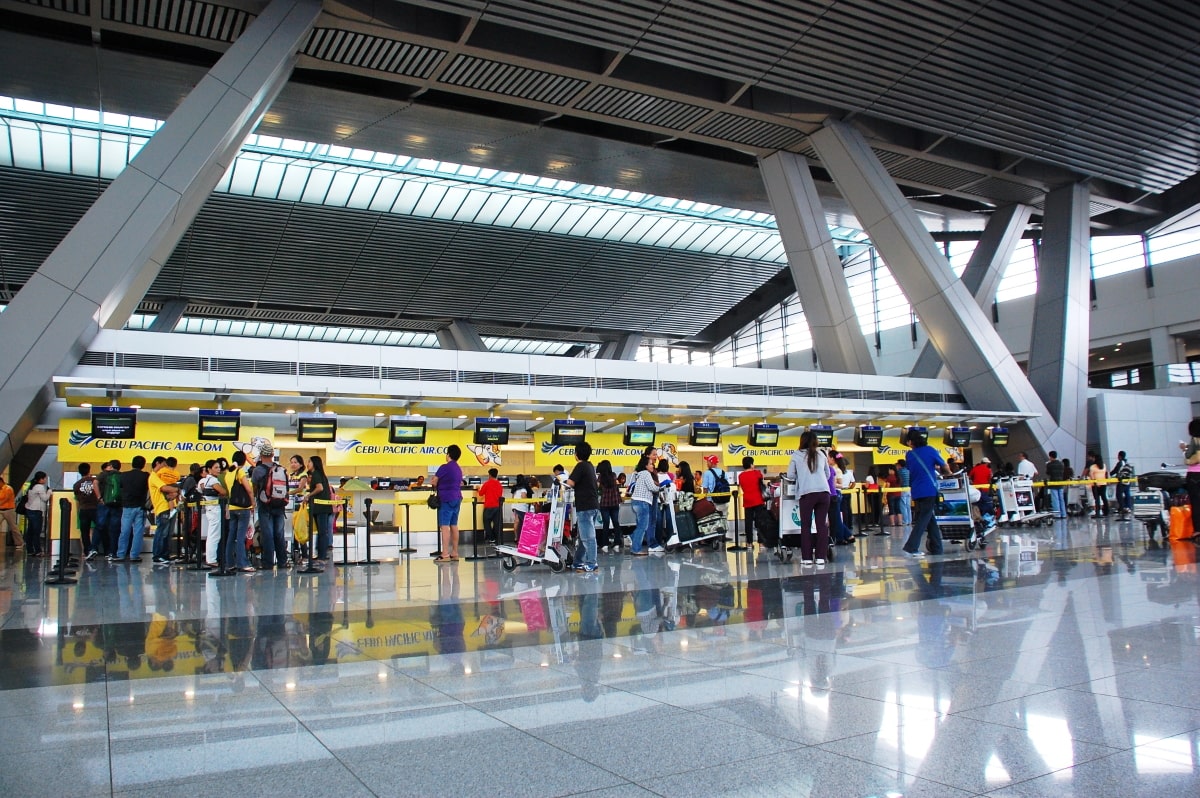 Asien Luftfahrt: Terminal NAIA 3 Flughafen Manila