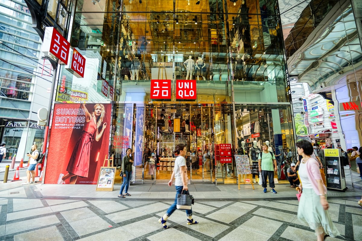 Store of Japanese retailer Uniqlo in Osaka