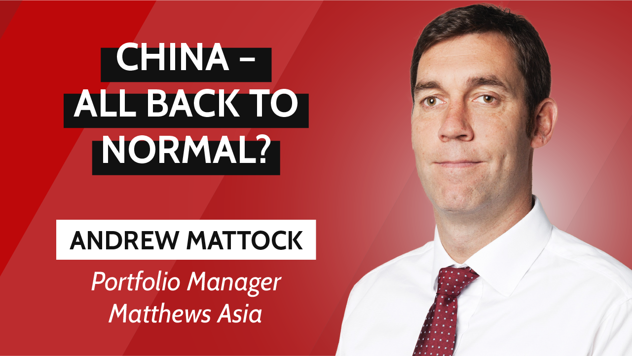 China – all back to normal?