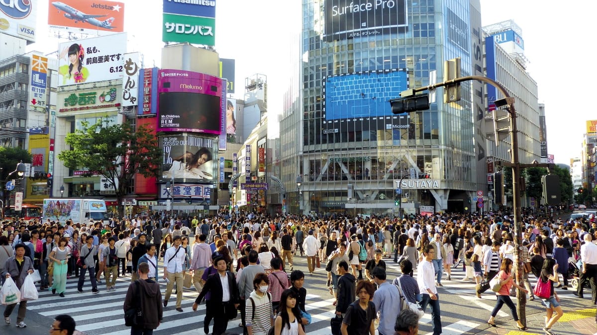Shibuya in Tokyo - symbol of Japanese economic dynamism