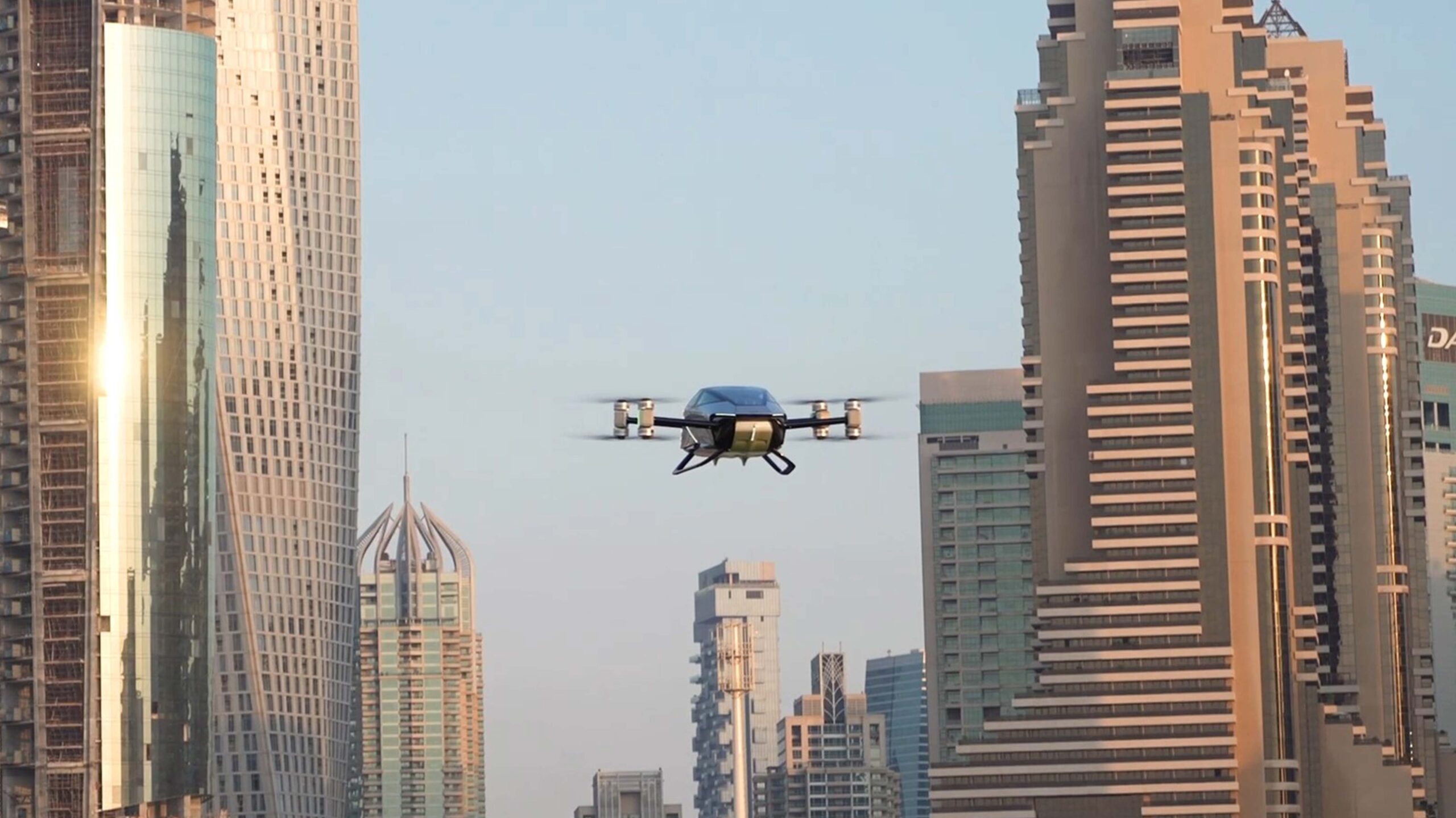 Der erste Flug des XPENG X2 in Skydive Dubai im Jahr 2022. (Quelle: XPeng AeroHT)